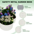 thumbnail image 4 of 2-Pack Galvanized Steel Raised Garden Beds – Durable Outdoor Planter Boxes with Open Base – Promotes Deep Root Growth – Perfect for Vegetables, Herbs, and Flowers – Easy Assembly, 4 of 7