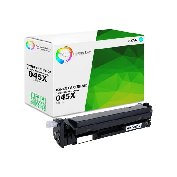 TCT 045X Cyan Toner Cartridge - Premium Compatible Replacement for Canon 045H Cyan High Yield