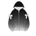 thumbnail image 3 of Womens Zip Up Hoodies Long Sleeve Oversized Sweatshirts Bows Y2K Jacket Pockets 2026 Fall Outfits Fashion Clothes, 3 of 4