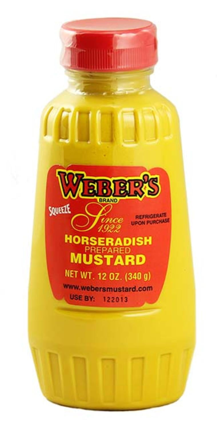 Buffalo's Own Weber's Brand Horseradish Mustard Squeeze Bottle 12oz. by Weber's