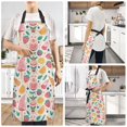 thumbnail image 6 of Strawberry Orange Blueberry Leaf Kitchen Apron with 2 Pockets Adjustable waterproof Cooking Aprons for Women Men Chef, 6 of 7