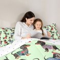 thumbnail image 4 of Homewish Kawaii Dachshund Dog Twin Comforter Sets,Lovely Pet Bedding Set,Green,Reversible,2 Pieces,1 Comforter and 1 Pillowcase, 4 of 7