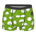 thumbnail image 4 of Goofa Funny Sheep Doing Yoga Printed Men's Boxer Briefs Underwear, Moisture-Wicking Underwear, Trunk,Soft and Breathable Cotton Underwear-, 4 of 9
