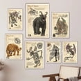 thumbnail image 3 of Cryptids póster de Folklore Cthulhu, Mothman, lukpus, Jersey, Devil, Wendigo, impresión naturalista, lienzo, arte de pared, pintura, decoración del hogar, 3 of 4