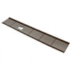Amerimax 6-1/2 In. x 3 Ft. Brown Vinyl Gutter Guard with Filter 86379