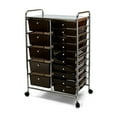 thumbnail image 6 of Seville Classics 15-Drawer Organizer Cart, Black, 6 of 8