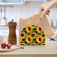 thumbnail image 6 of Sunflowers Acrylic Napkin Holder Clear Paper Tissue Dispenser Kitchen Dining Room Bathroom Party Hotel, 6 of 8