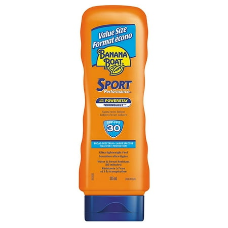 sunscreen sport 315ml lotion spf lightweight banana ultra value boat performance