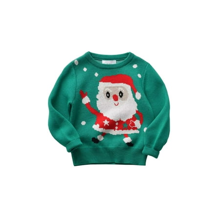 

Baby Boy Girl Christmas Sweater Toddler Ugly Christmas Sweatshirt Kid Knit Crewneck Pullovers