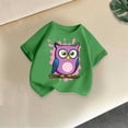 thumbnail image 7 of Piuwrlz 2-4 Girls Shirts Tops Girl Short T Shirts Sleeve Crew Neck Toddler Graphic T-Shirts Green Size 2-4 Years, 7 of 7
