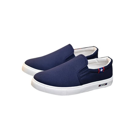 

GENILU Mens Lightweight Comfortable Slip On Casual Sneakers Work Soft Breathable Low Top Walking Shoes