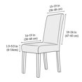 thumbnail image 2 of Brown-4 Pieces Chair Covers, Stretch Dining Chair Cover Modern Chair Protector Removable Washable For Office Banquet Dining Party Decoration, 2 of 5