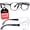 Black & Grey, variant on NoCry Safety Glasses Over Eyeglasses — Fog and Scratch-Resistant Over Glasses Safety Glasses for Men and Women with Side Shields, UV380 Protection, ANSI Z87 Rated
