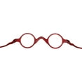 thumbnail image 3 of Ultra-light TR90 Small Round Retro Reading Glasses Leopard Flexible Readers 32-30-135, 3 of 7