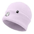 thumbnail image 5 of Dalix Ghost Embroidered Beanie Hat Knit Cap Cold Weather Womens in Lavender, 5 of 5