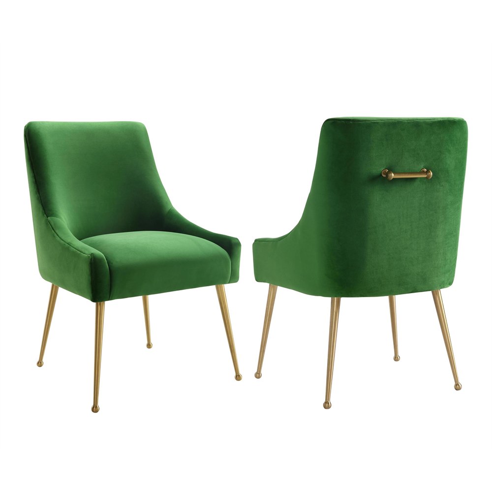 Beatrix Green Velvet Side Chair