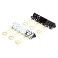 thumbnail image 3 of (2 pack) U Brands Binder Clips, Medium Sized, 1/2 Paper Holding Capacity, Black White and Gold, 12-Count, 3 of 3