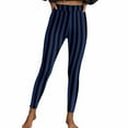 thumbnail image 7 of Guluxicc Women Halloween Leggings Stretch Tummy Control High Rise Yoga Pants Striped Leggings, 7 of 7