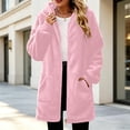 thumbnail image 6 of HAiming Long Fleece Jackets for Women Long Sleeve Zip up Hooded Comfy Casual Coats Fall Winter Workout Tops with Pockets, 6 of 9