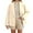 C-Beige647, variant on Womens Crop Pea Coat Jacket Shawl Collar Solid Color Casual Cropped Outerwear Lightweight Fall Winter Versatile Coat