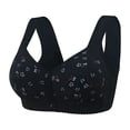 thumbnail image 1 of FhsagQ Bra Plus Size Bras for Women Yellow Women Lace Front Button Shaping Cup Adjustable Shoulder Strap Large Size Underwire Bra Womens Bras Robe Fishnet Bras for Women Sets Black 54, 1 of 3