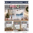 thumbnail image 6 of Valances for Windows Christmas Pink Truck Rod Pocket Cafe Window Treatments Valance Curtains for Kitchen Bathroom Laundry Basement Windows 54"x18", 6 of 7