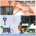 thumbnail image 5 of Raynesys Collapsible Wagon Cart,Foldable Wagon Cart with Wheels, 220lbs 120L Utility Wagon for Beach Garden Camping Sport, Gray, 5 of 9