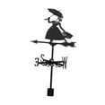 thumbnail image 2 of Lady sosteniendo la figura del Viento Viento Viento Metal Weatherervan Viento Herramienta de medición Decoración del jardín decorativo para e, 2 of 9