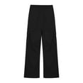 thumbnail image 6 of Posijego Girls Cargo Pants Elastic Waist Wide Leg Casual Pants Street Style Trendy Pants with Flap Pockets, 6 of 6