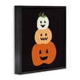 thumbnail image 3 of Stupell Industries Happy Jack-o-Lanterns on Black Country Charm Painting Black Framed Art Print Wall Art, 12 x 12, 3 of 8