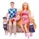 thumbnail image 3 of Set de muñecas familiares Ucanaan con papá, madre embarazada, 3 niños y bebé, 3 of 7
