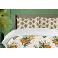 thumbnail image 4 of Ambesonne Hawaii Duvet Cover Sets, Vintage California Poppy, 2-Queen, Burnt Orange Champagne, 4 of 7