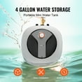 thumbnail image 2 of KFFKFF Electric Mini-Tank Water Heater with 4-Gallon Capacity, 1440W Heating Element, Compact Design for Easy Installation, Suitable for Kitchens, Bathrooms, and Restaurants, Wall or Shelf Mountable, 2 of 9