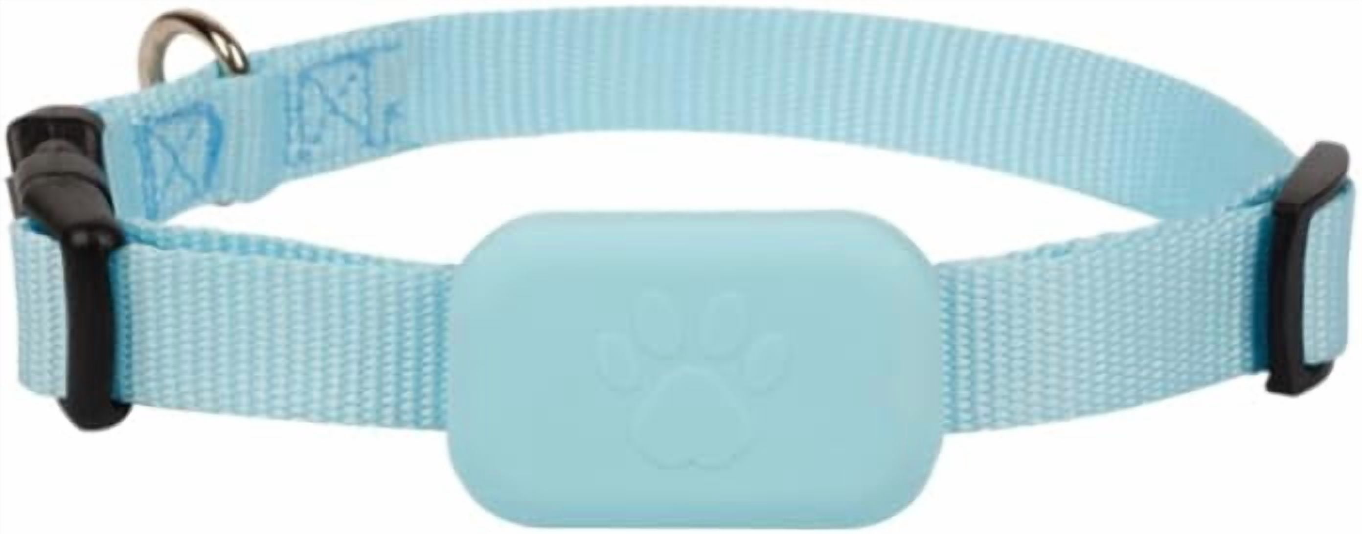 GPS Tracker Collar, Unlimited Range Waterproof Pet Cat Dog Anti-Lost Device Smart Locator Tracking GPS Pet Tracker Collar for Apple iOS FindMy (Blue, Small)