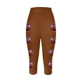 thumbnail image 3 of TINZ Leggings de Sport Imprimé Rugby Mode Décontractée pour Femmes Pantalons de Yoga Leggings Capri Leggings de Danse pour Femmes Pantalons en Cuir Leggings Doublés pour Femmes Grande Taille 3x, 3 of 3