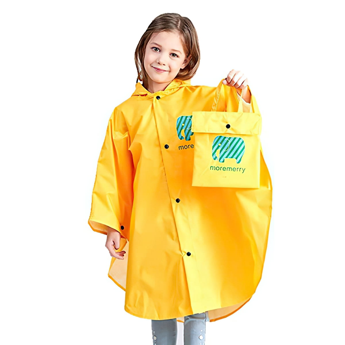 Kepooman Kids Cartoon Raincoat with Children's Brim & Storage Bag, Waterproof Rain Jacket Coat Boys and Girls Raincoat Poncho Cape, XL Size & Yellow Kepooman Kids Cartoon Raincoat with Children's Brim & Storage Bag, Waterproof Rain Jacket Coat Boys and Girls Raincoat Poncho Cape, XL Size & Yellow