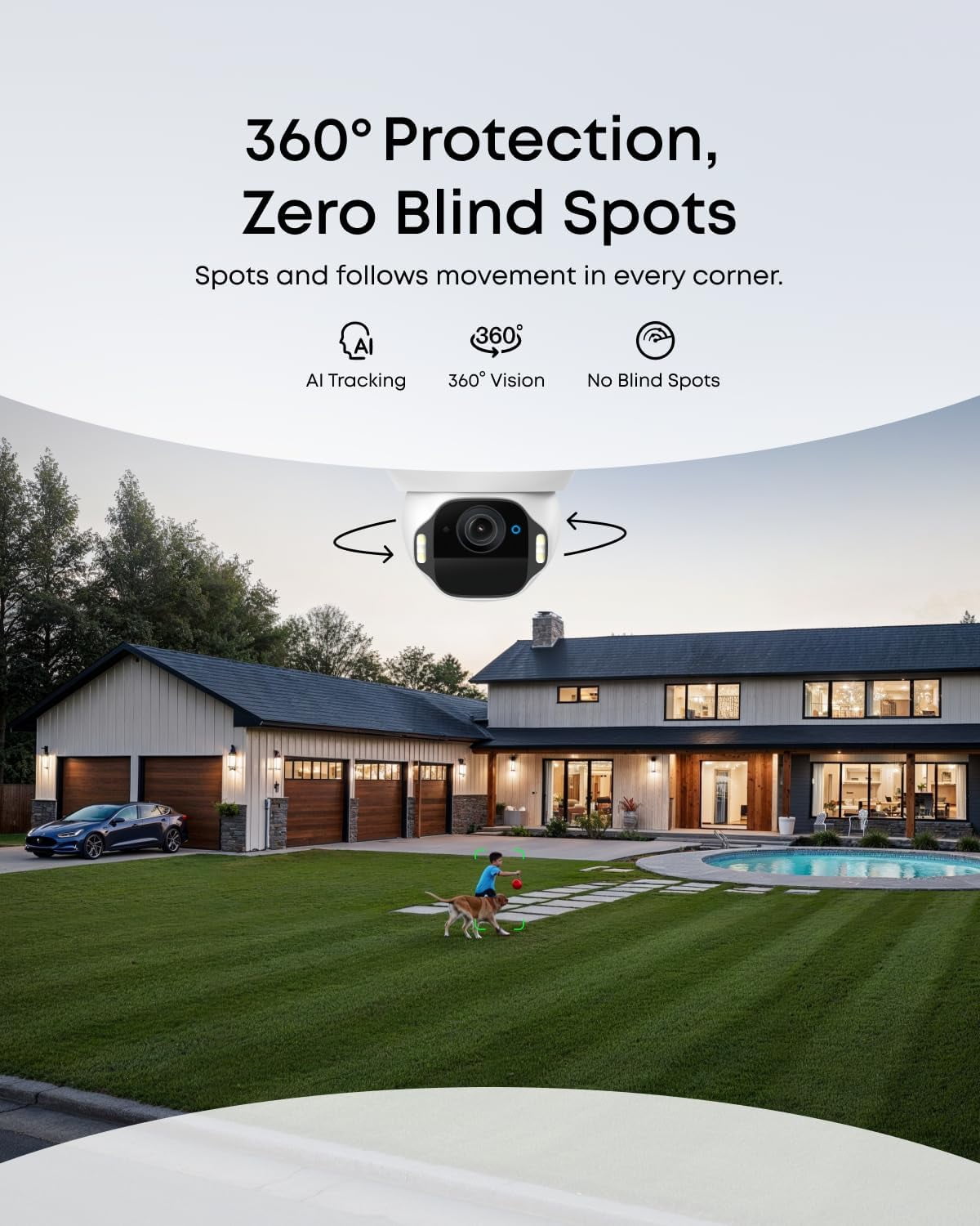 eufy Security SoloCam E42 2-Cam Kit (HomeBase S380), 4K Security Camera Wireless Outdoor, Solar Powered, AI Motion Tracking, Strobe Light, Pan & Tilt, Facial Recognition, Local Storage Up to 16 TB