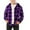 Purple, variant on HAOTAGS Flannel Shirts for Teen Boys (4-15), Button Down Plaid Shirts Casual Long Sleeve Hooded Jacket Red 4-5Years
