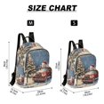 thumbnail image 3 of JIALIOU Mini Backpack Purse for Women Quilted Casual Daypack Small Travel Shoulder Bag, Christmas Tree and Snowman on Truck, 3 of 7