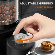 Coffee Grinder - Electric Conical Burr Grinder - Adjustable with 25 Precise Grind Settings for 12 Cups - Professional Coffee Bean Grinder 200W