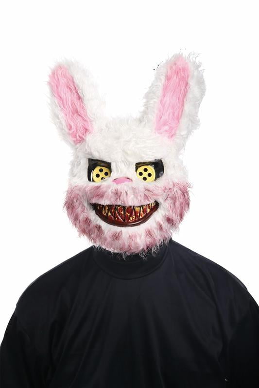 Evil Bunny Mask Adult Mens Womens Halloween Fancy Dress 
