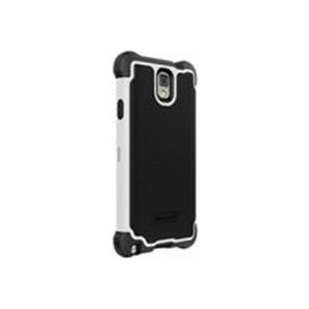 Mobile Coat (Ballistic Tough Jacket Series - Back cover for cell phone - silicone, polycarbonate - black, white - for Samsung Galaxy Note)