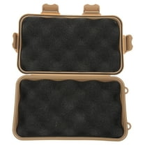 Houderco 1Pcs Small Outdoor Storage Box Khaki Rectangular For Field Survival And Emergencies