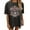 Dark Gray, variant on Stylish Women's T-Shirts Everyday Casual Loose Fit Short Sleeve Tee with Graphic Print for Spring and Summer
