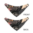 thumbnail image 3 of Naloa Moonlit Crow Blossoms Dog Bandana Large and Small-Dog Scarf Bib Handkerchief Accessories for Dogs and Cats(S-L)-Large, 3 of 5