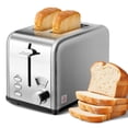 thumbnail image 1 of Tostadora YSSOA, 2 rebanadas, acero inoxidable, 5 pantallas, plateada, 1 of 8