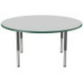 thumbnail image 3 of ECR4Kids 60in Round Premium Thermo-Fused Adjustable Activity Table Grey/Green/Black - Super Leg, 3 of 8