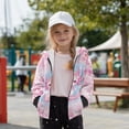 thumbnail image 3 of Xoenoiee Axolotl Cherry Blossom Print Girls Hoodies Long Sleeve Shirt Sweatshirt for Kids Fashion Pullover Hoodie Active Fall Outfits Lightweight Sweaters Tunic Tops with Zipper, XL, 3 of 7