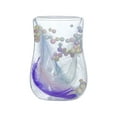 thumbnail image 1 of WGXU Tasse en Verre Double Couche Séchée Design Ovale pour Maison Tasse à Café Bordure Fait Main, 1 of 5