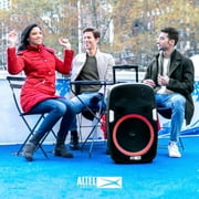 Altec Lansing SoundRover سماعة بلوتوث لاسلكية ، 180 واط ، أوضاع إضاءة LED ، أسود- IMT7002-BLK